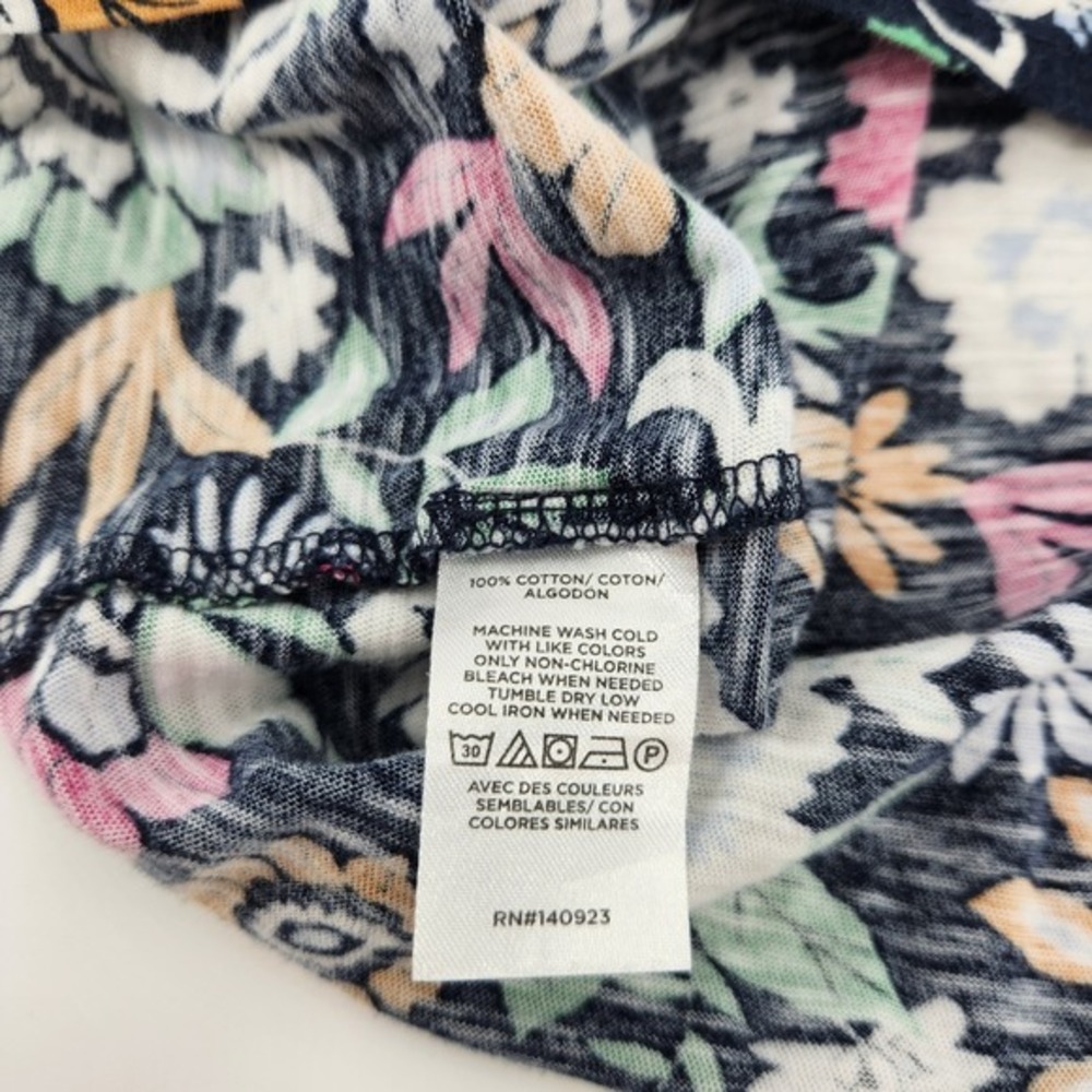 Loft Outlet Medium Petite Floral Print Square Neck 3/4 Puff Sleeve Top‎ Blouse - Picture 4 of 6